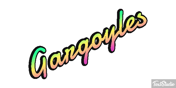 Gargoyles Текстовый эффект