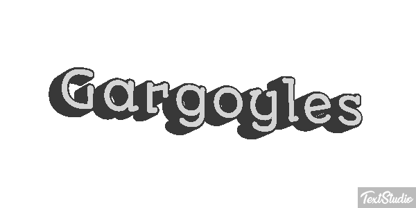 Gargoyles Текстовый эффект