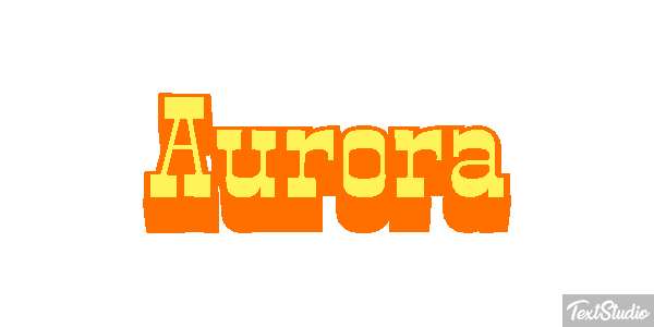 Aurora Text effect