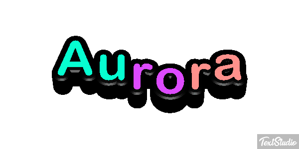 Aurora Text effect