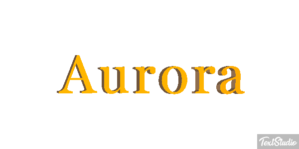 Aurora Text effect