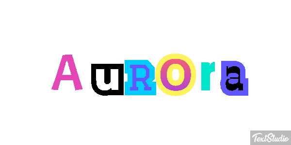 Aurora Text effect