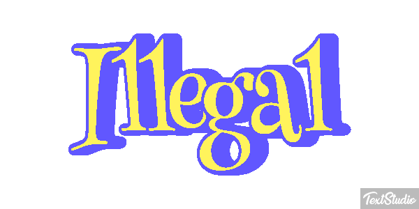 Illegal Text effect