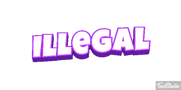 Illegal Text effect