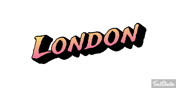 London Text effect