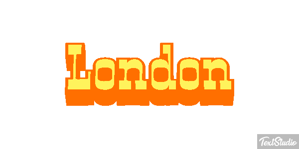 London Text effect