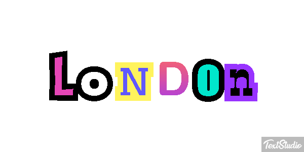 London Text effect