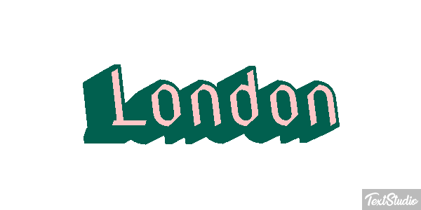 London Text effect