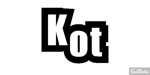 Kot Effet de texte