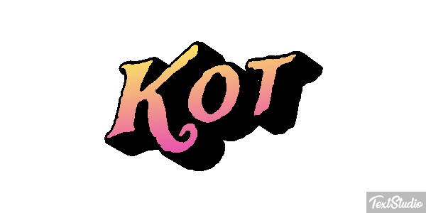 Kot Effet de texte