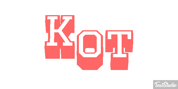 Kot Effet de texte