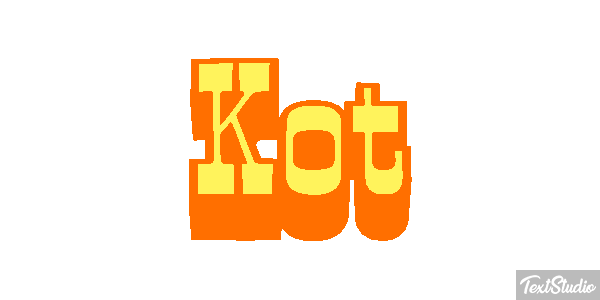 Kot Effet de texte