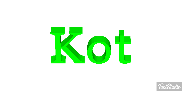 Kot Effet de texte