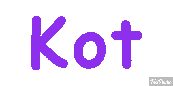 Kot Effet de texte