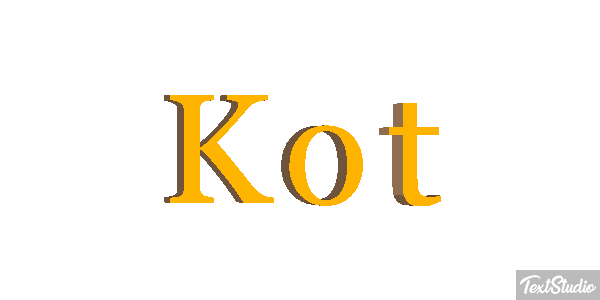 Kot Effet de texte