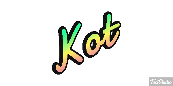 Kot Effet de texte