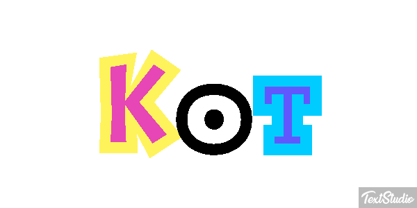 Kot Effet de texte