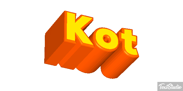 Kot Effet de texte