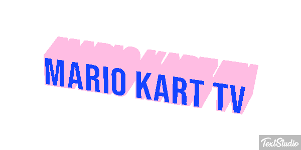 Mario Kart TV Effetto testo