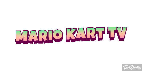 Mario Kart TV Effetto testo