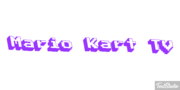 Mario Kart TV Effetto testo