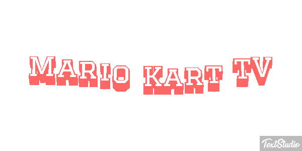 Mario Kart TV Effetto testo