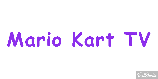Mario Kart TV Effetto testo