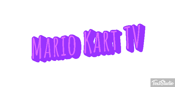 Mario Kart TV Effetto testo