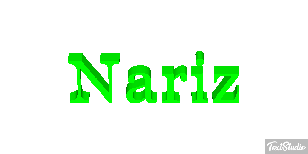 Nariz Effetto testo