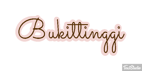 Bukittinggi Tekst effect