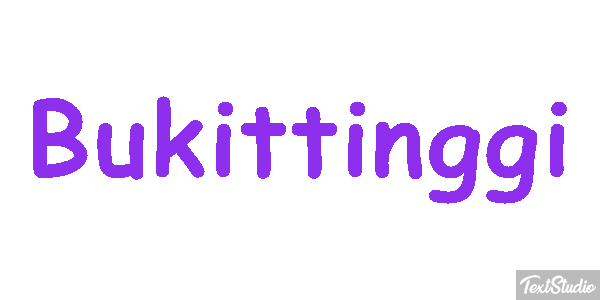 Bukittinggi Tekst effect