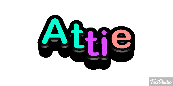 Attie Text effect