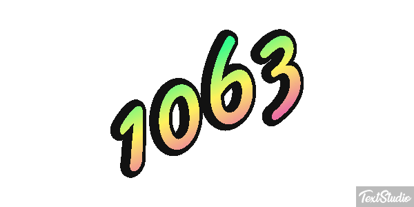 1063 Text effect