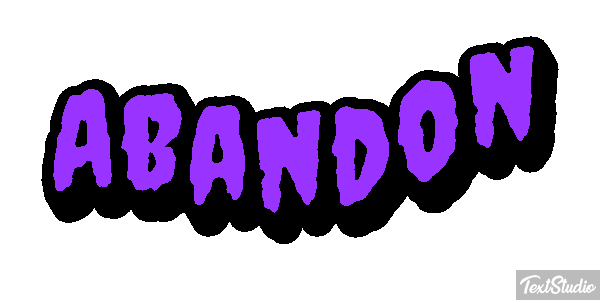 Abandon Text effect