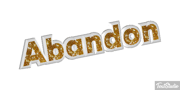 Abandon Text effect