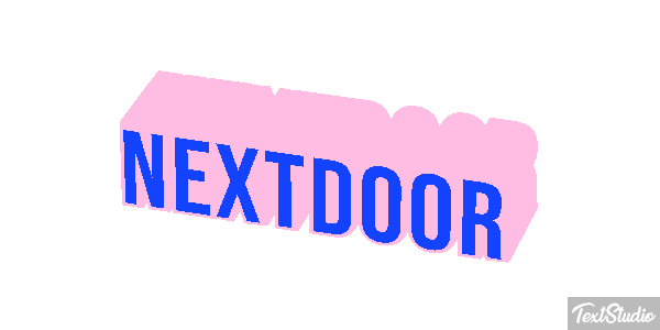 Nextdoor Effet de texte