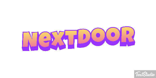 Nextdoor Effet de texte
