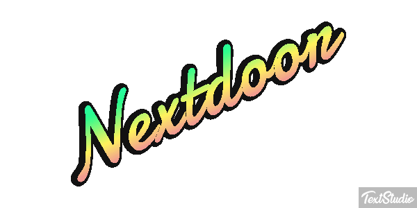 Nextdoor Effet de texte