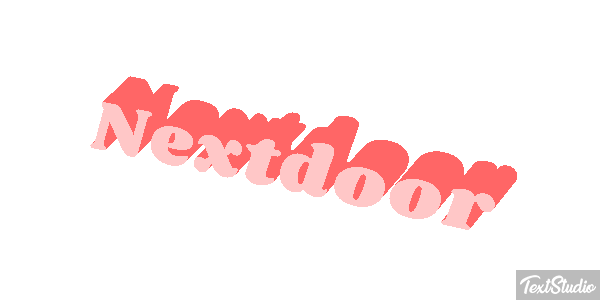 Nextdoor Effet de texte