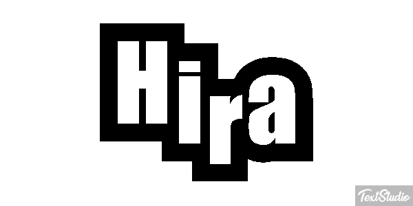Hira Efecto de texto
