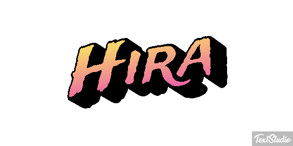 Hira Efecto de texto