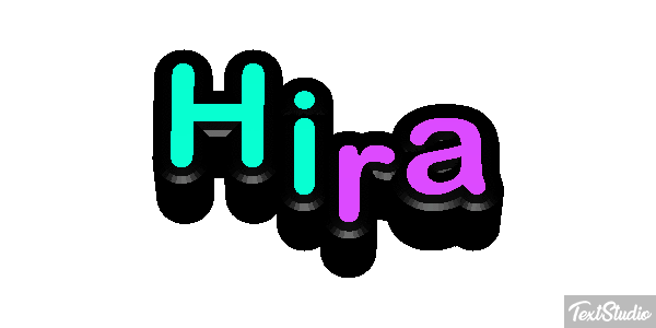 Hira Efecto de texto