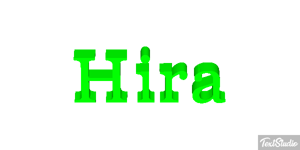 Hira Efecto de texto