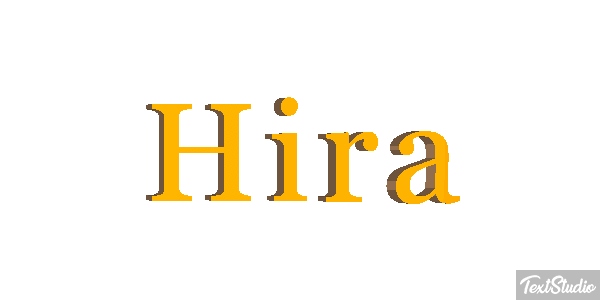 Hira Efecto de texto