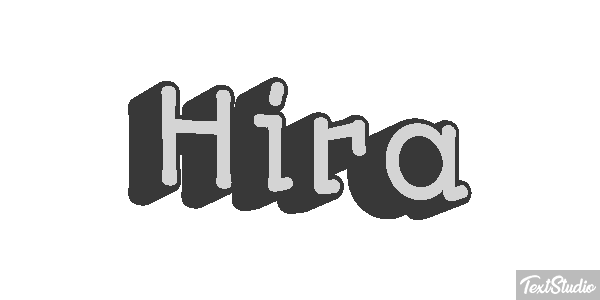 Hira Efecto de texto