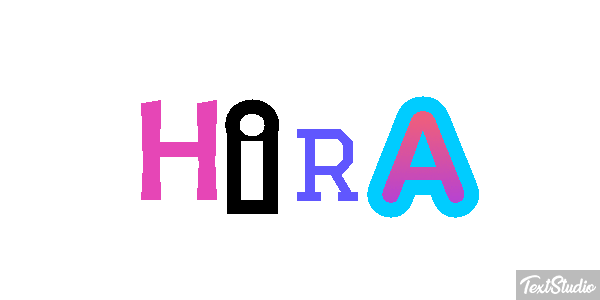 Hira Efecto de texto
