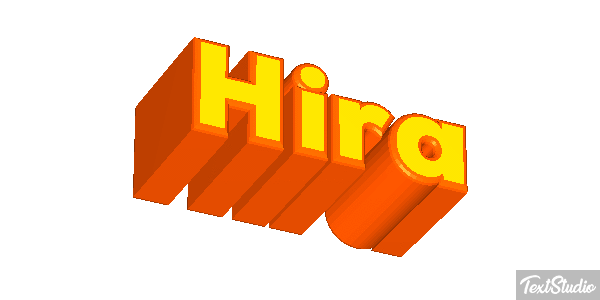 Hira Efecto de texto