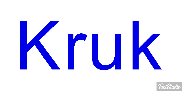 Kruk Текстовый эффект