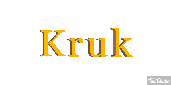 Kruk Текстовый эффект