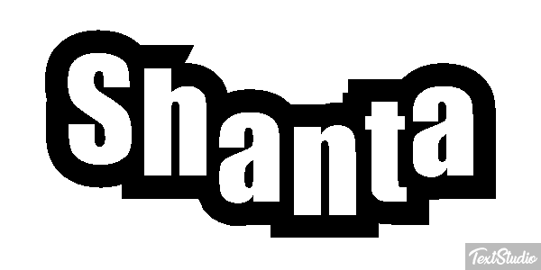 Shanta Text effect